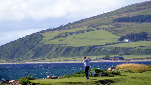 1st tee at Machrie Bay, Isle of Arran