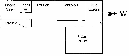 Plan of Willow Cottage, Isle of Arran